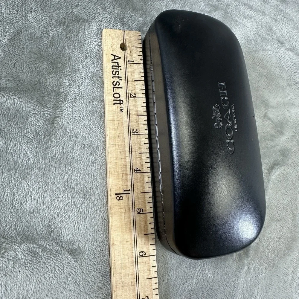 Coach Glasses Case Black Hard Clamshell Sunglasses Eyeglasses